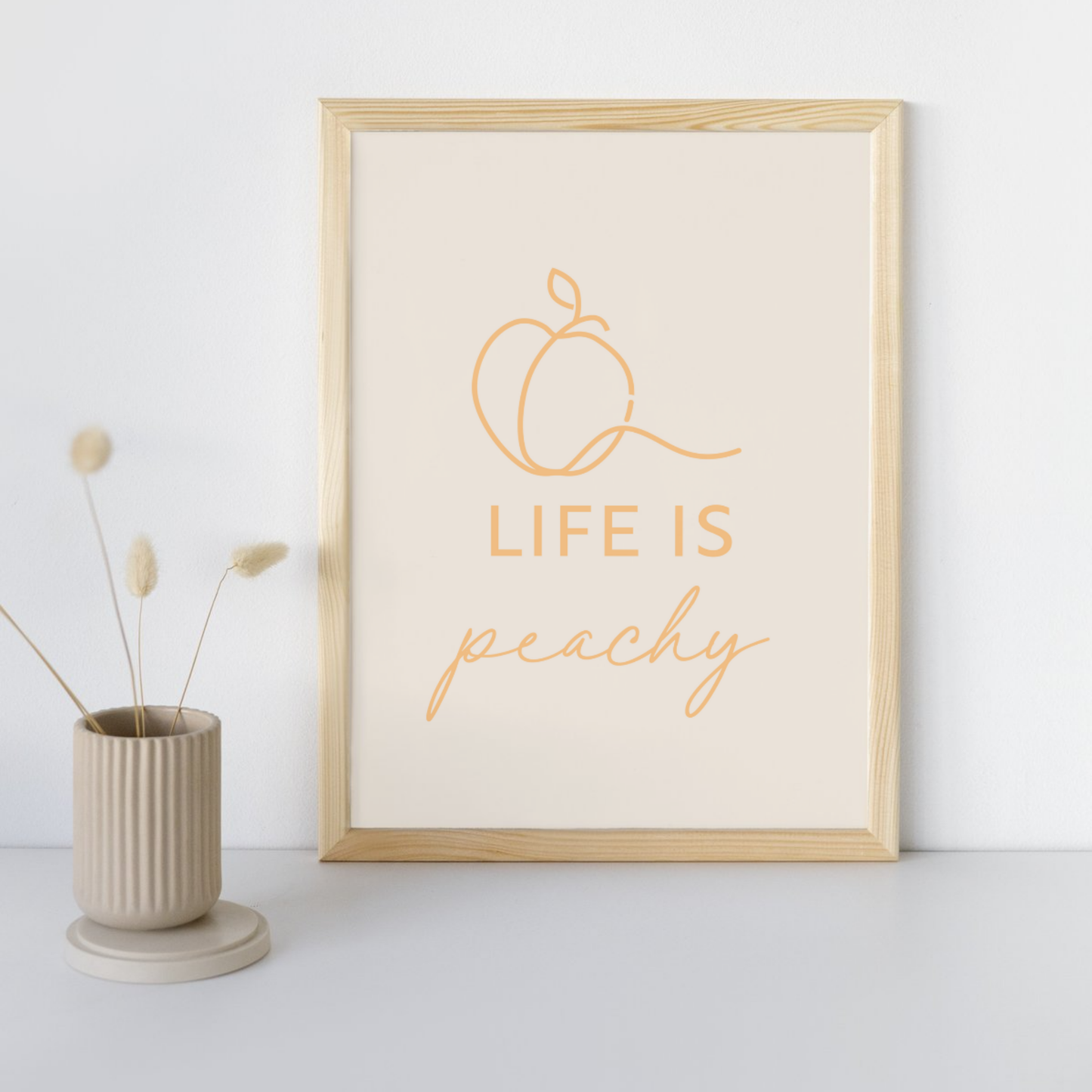 11x14 Poster Life is Peachy