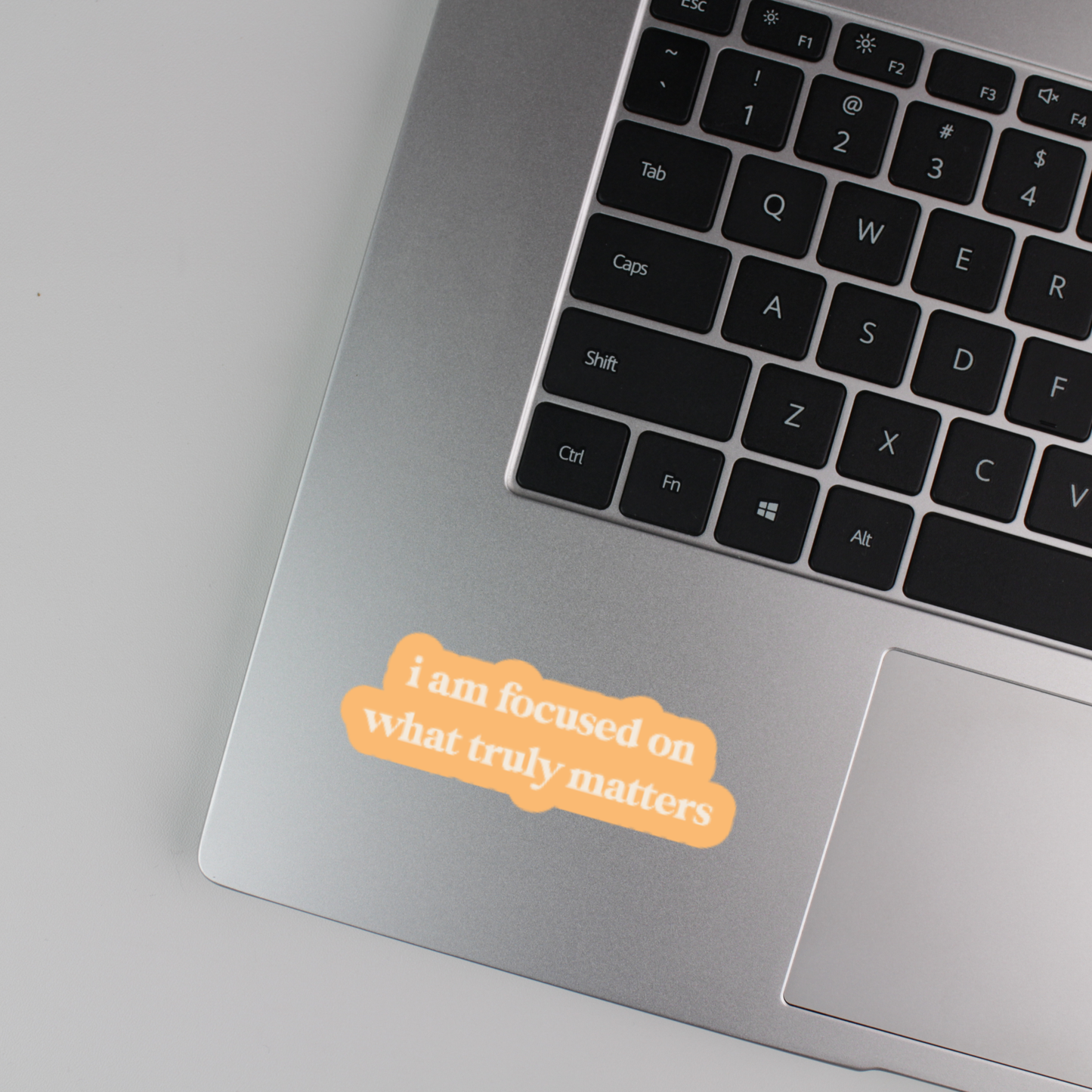 i am focused on what truly matters sticker