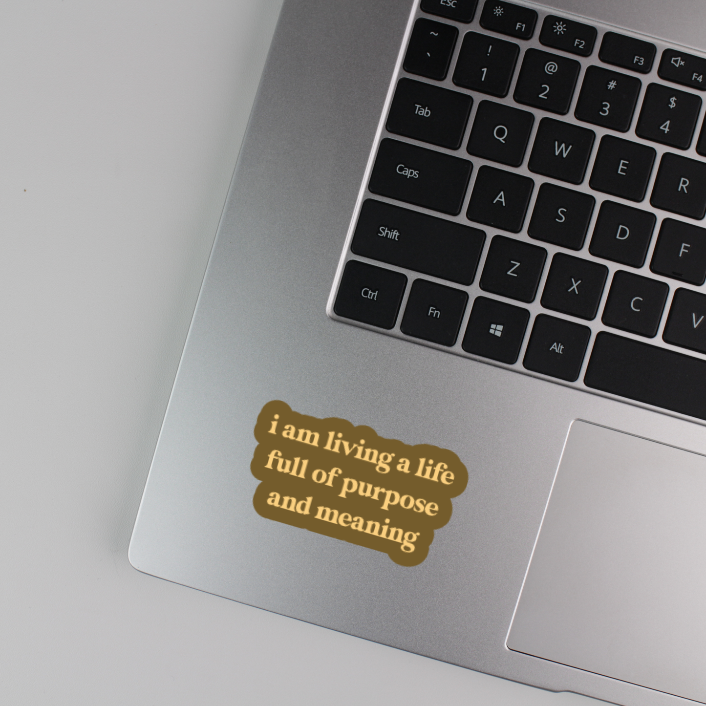 i am living a life full of purpose and meaning sticker