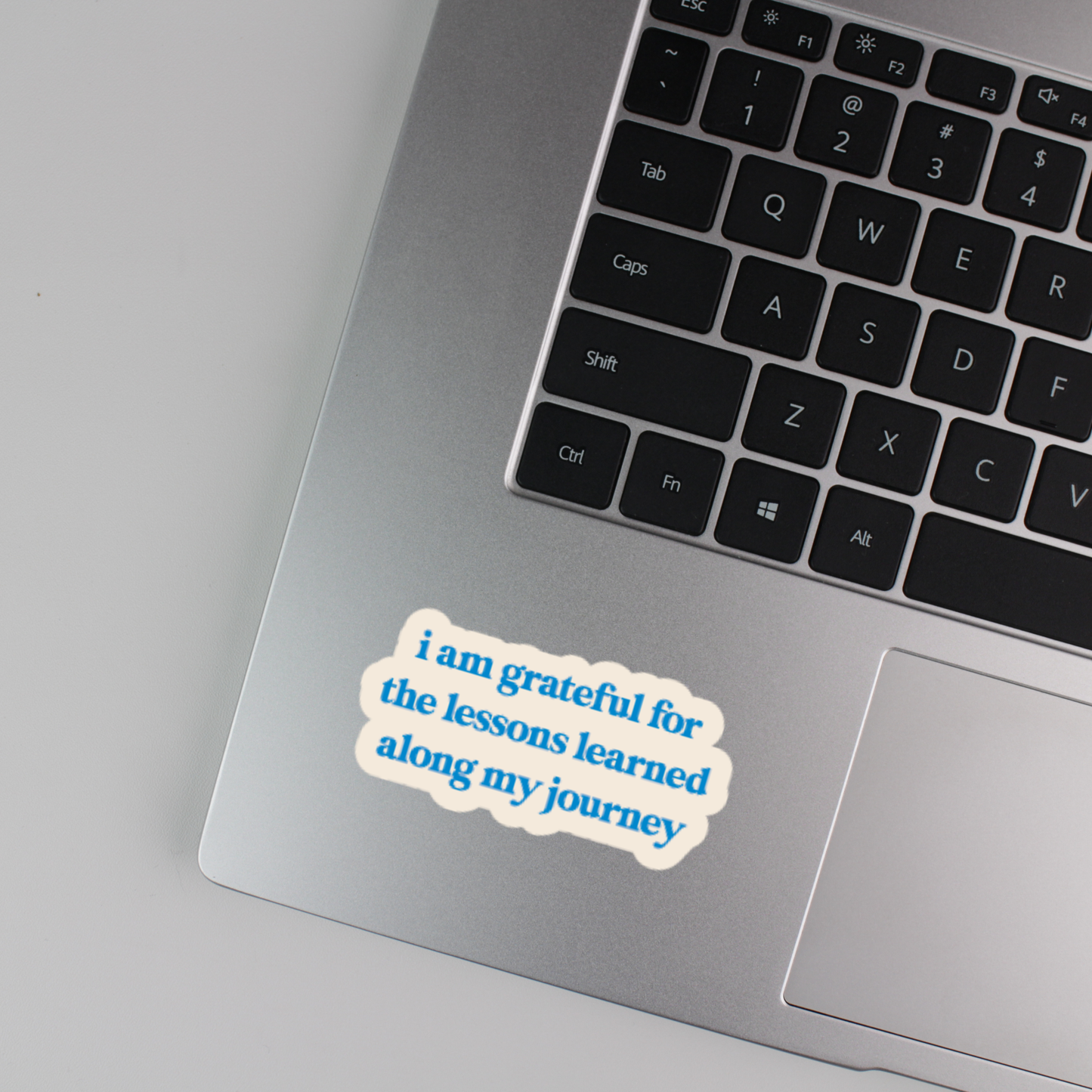 i am grateful for the lessons learned along my journey sticker