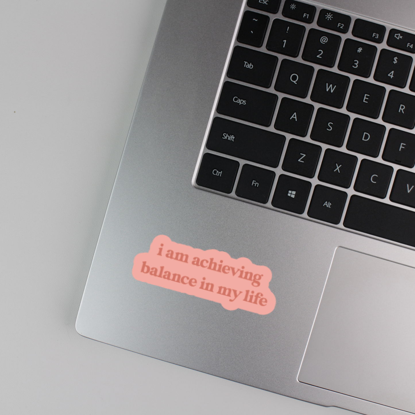 i am achieving balance in my life sticker