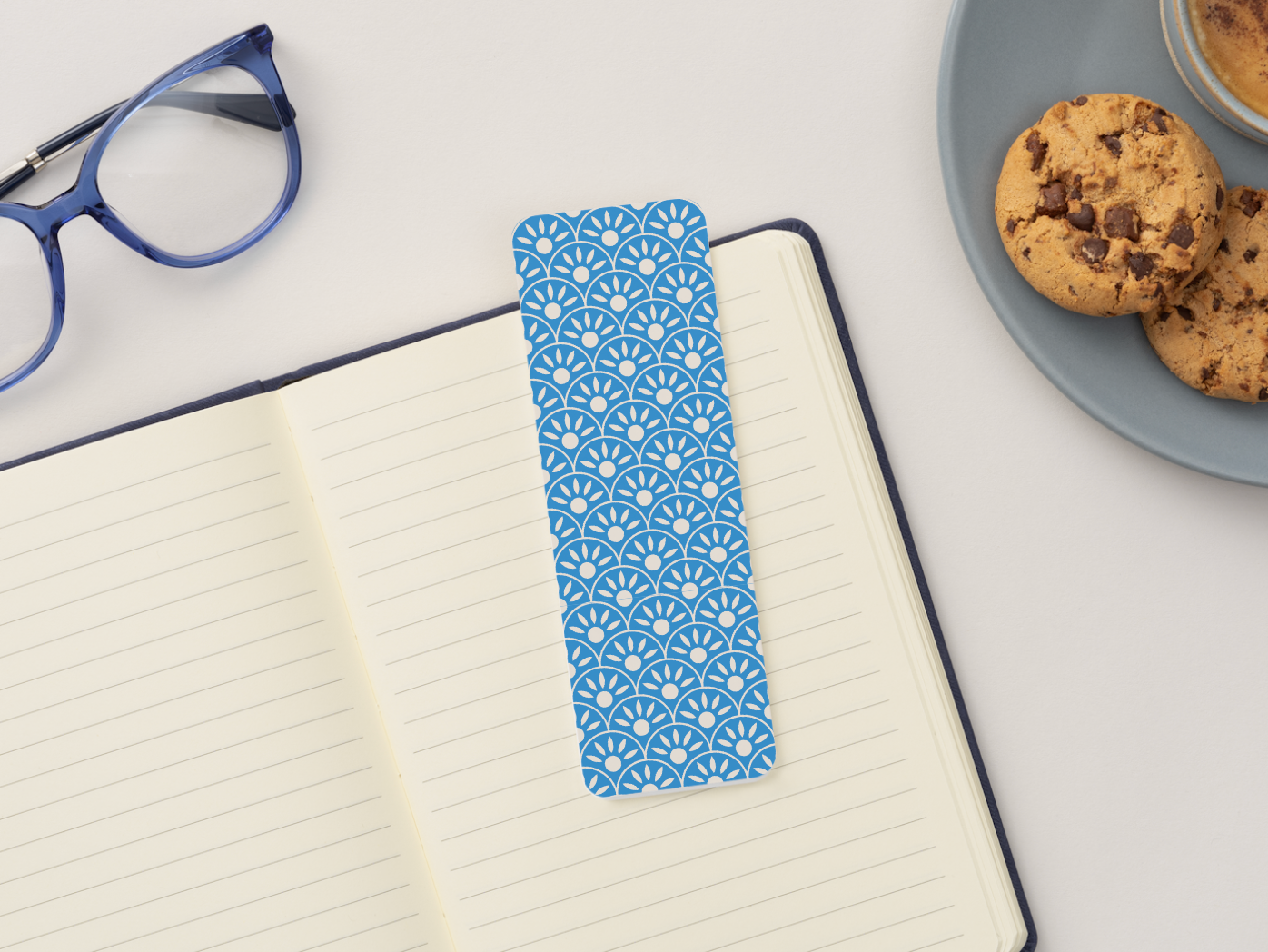 Bookmark Blue Floral