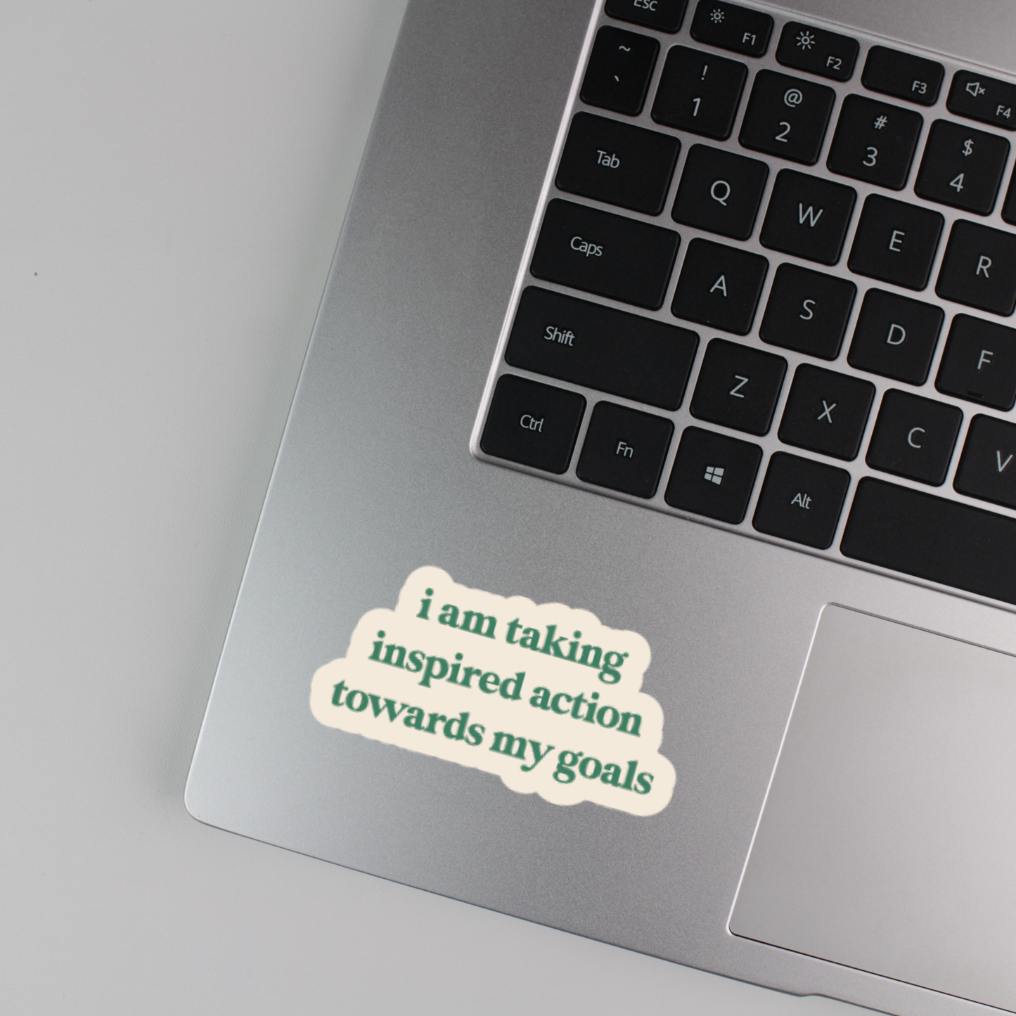 i am taking inspired action towards my goals sticker
