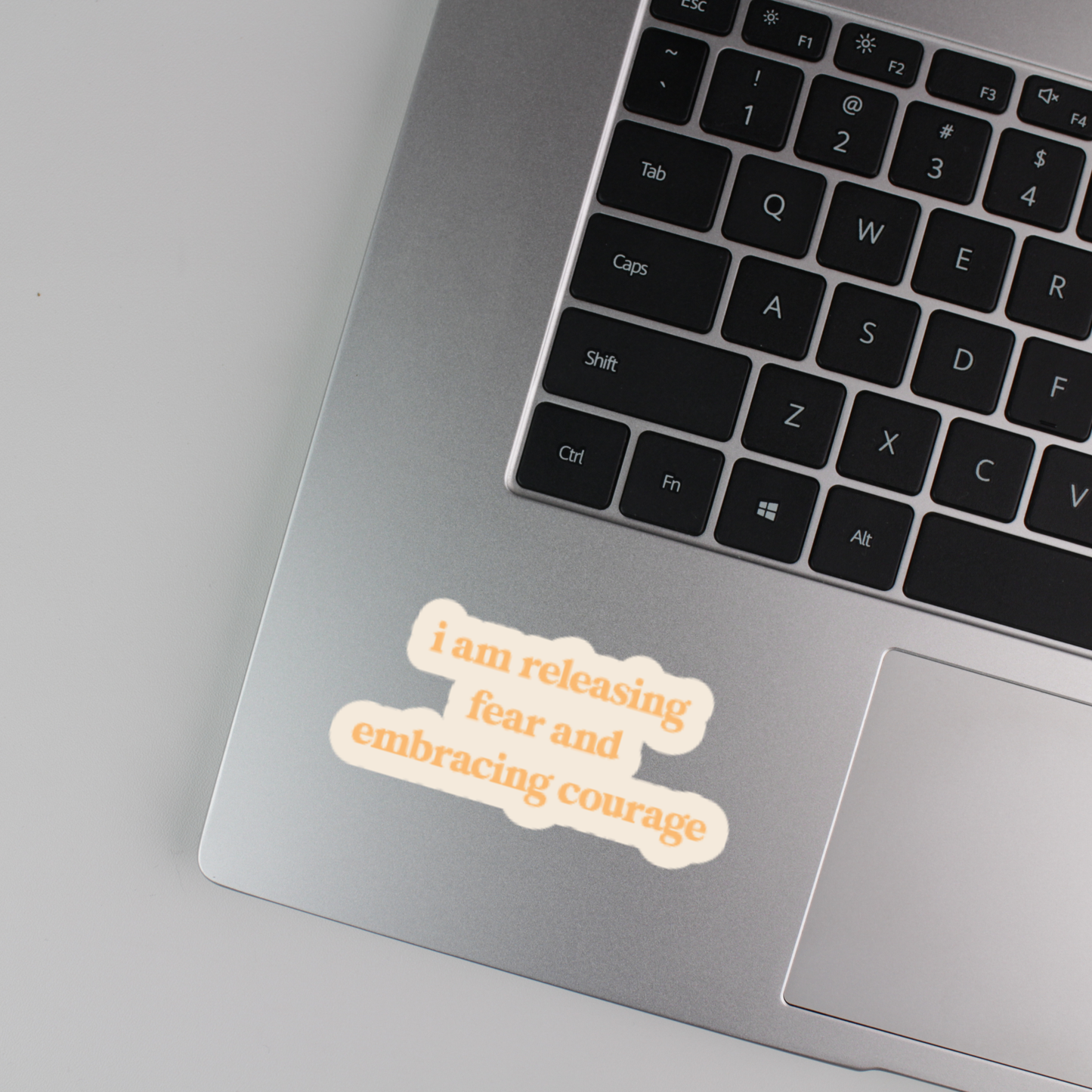 i am releasing fear and embracing courage sticker