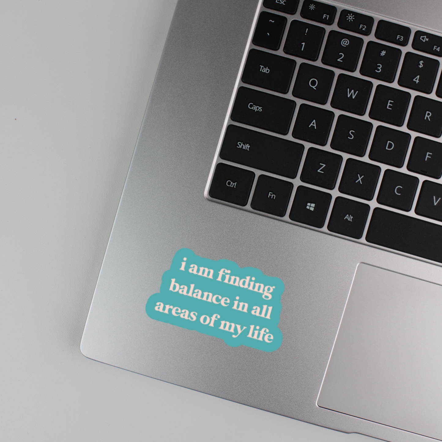 i am finding balance in all areas of my life sticker