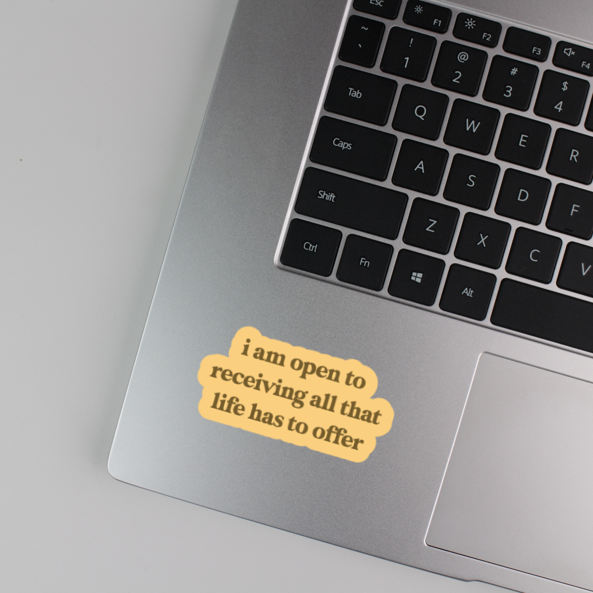 i am open to receiving all that life has to offer sticker