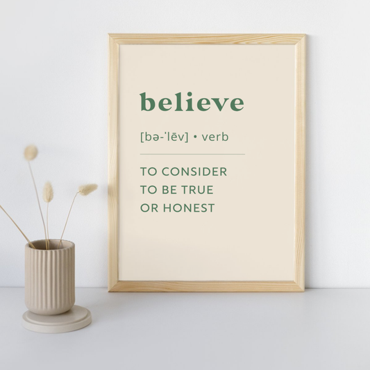 11x14 Poster Believe