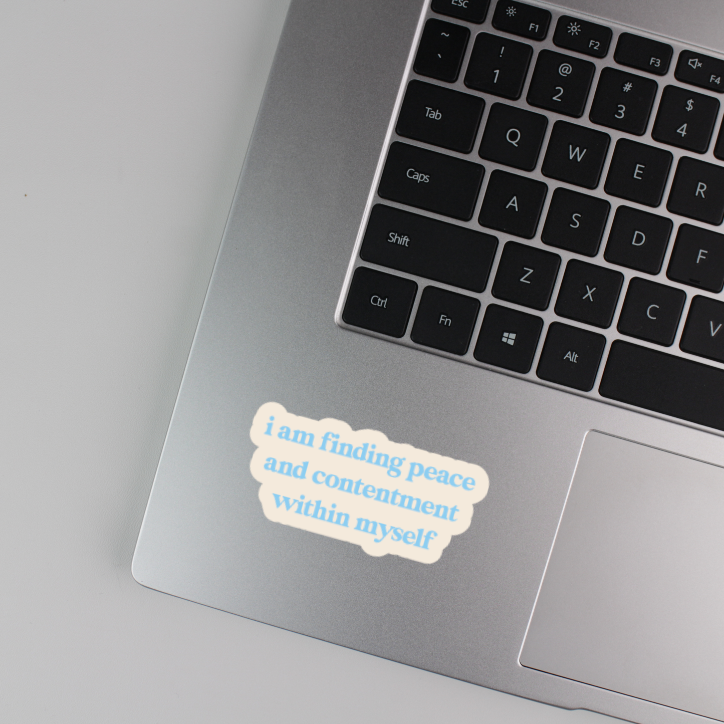i am finding peace and contentment within myself sticker