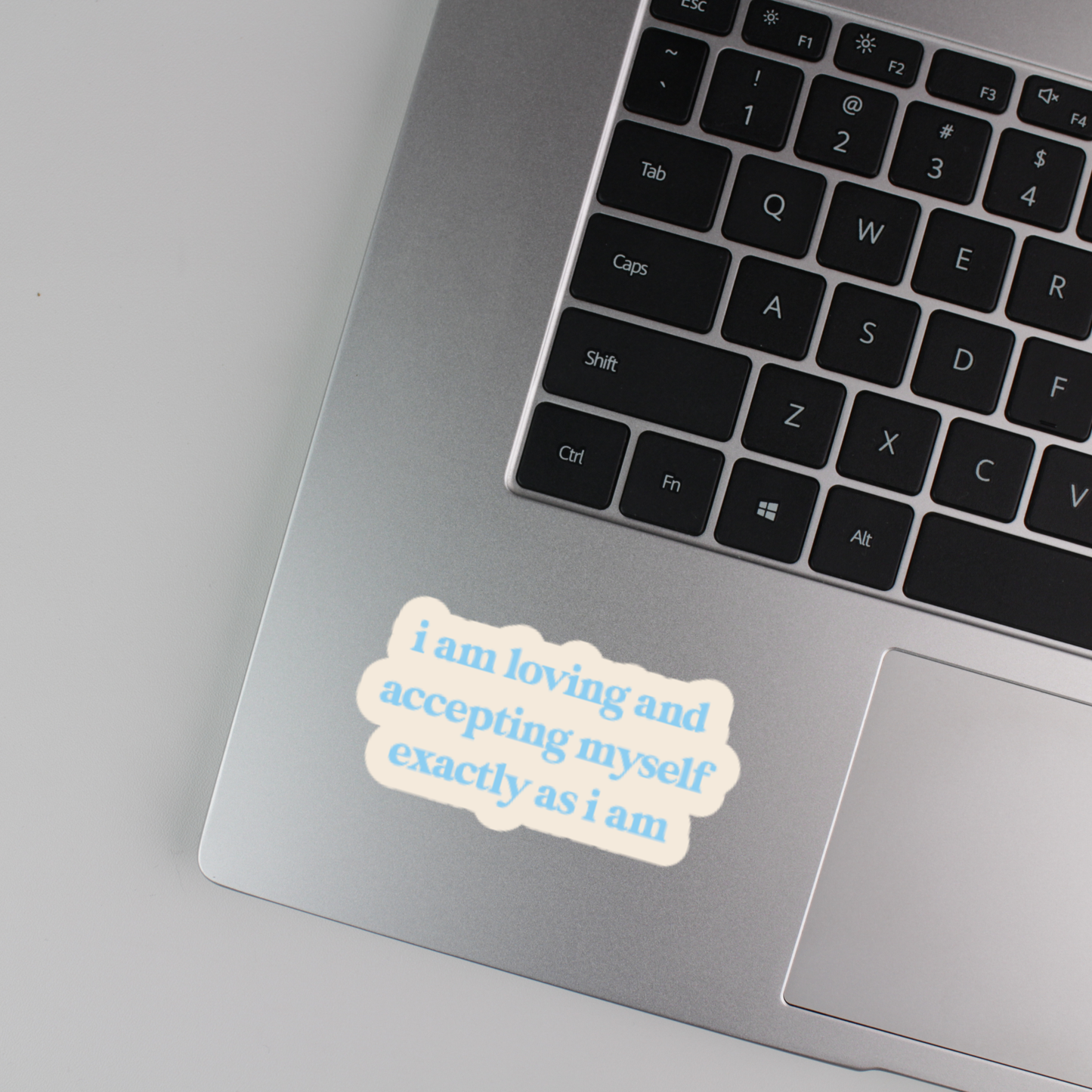 i am loving and accepting myself exactly as i am sticker