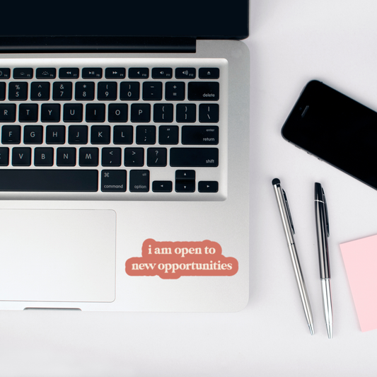 i am open to new opportunities sticker