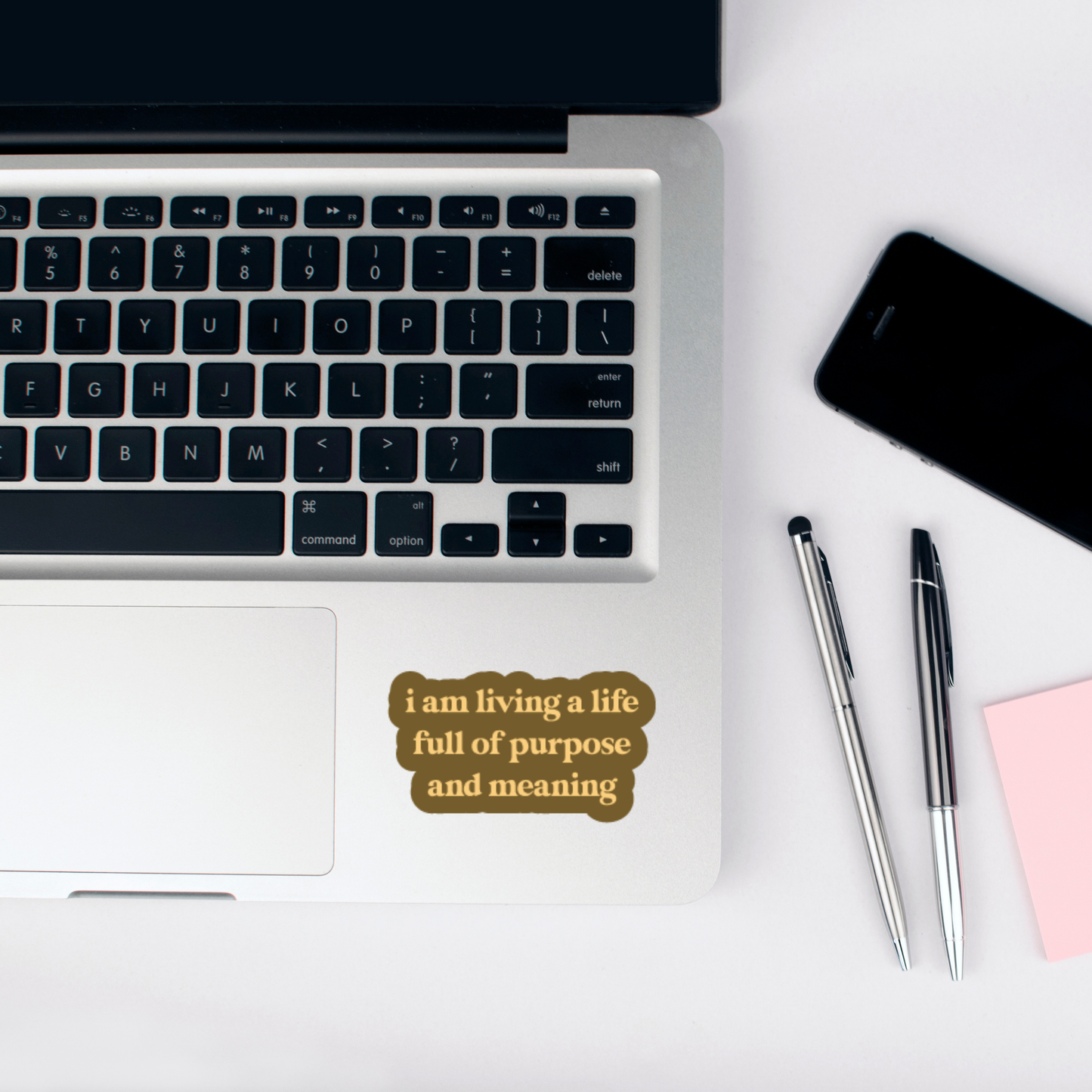 i am living a life full of purpose and meaning sticker