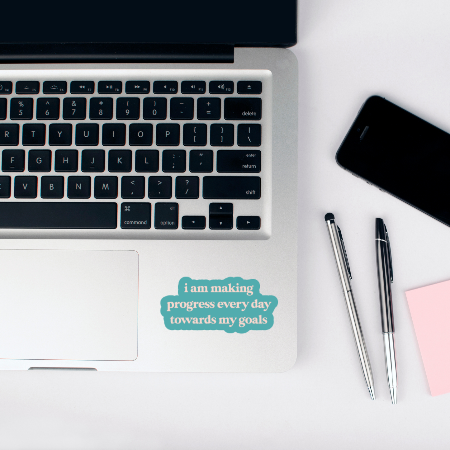 i am making progress every day towards my goals sticker