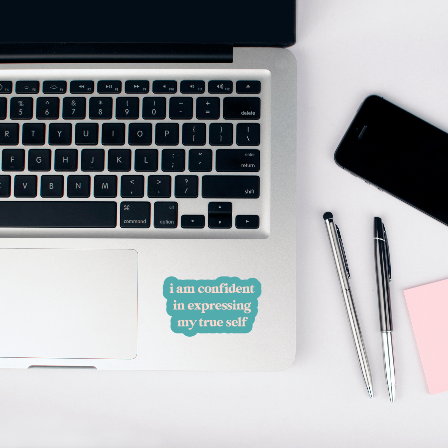 i am confident in expressing my true self sticker