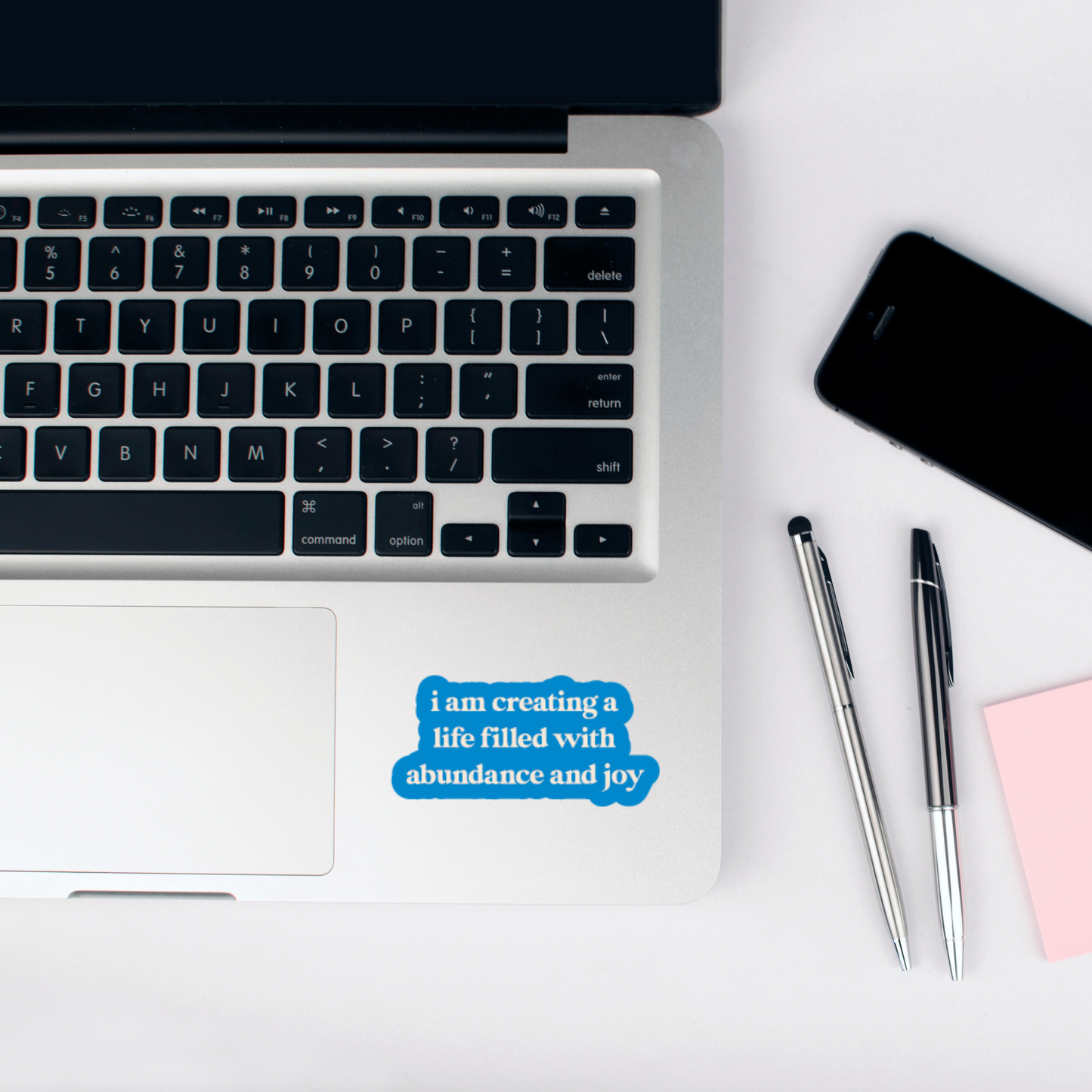 i am creating a life filled with abundance and joy sticker