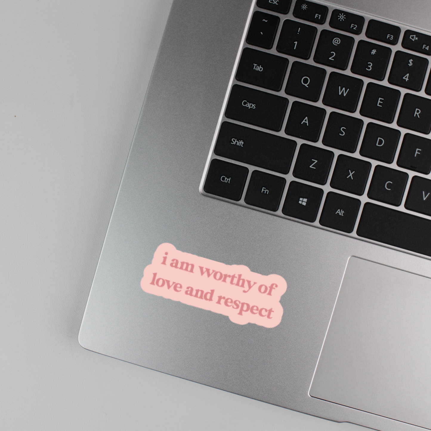 i am worthy of love and respect sticker