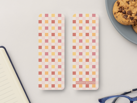 Bookmark Warm Checkerboard