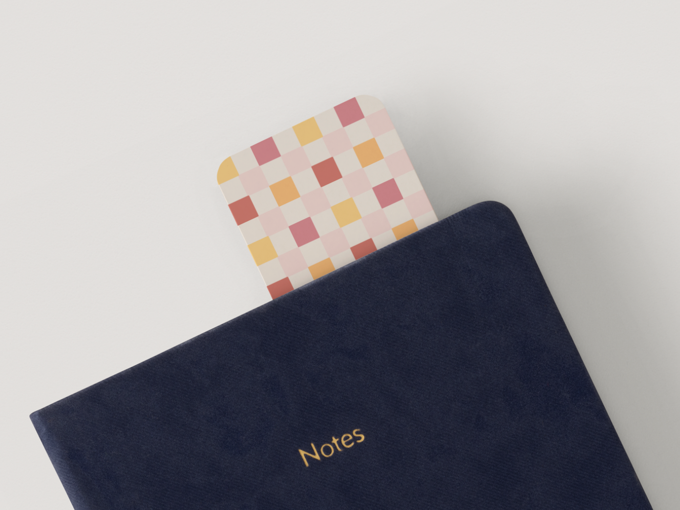 Bookmark Warm Checkerboard