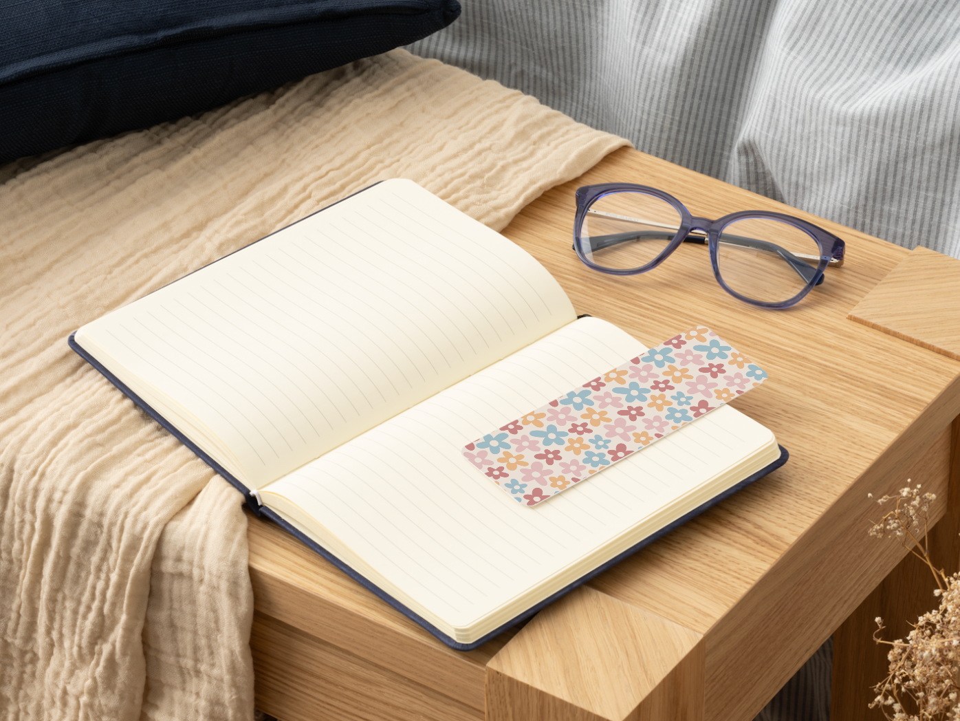 Bookmark Pastel Flowers