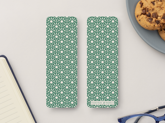 Bookmark Green Floral