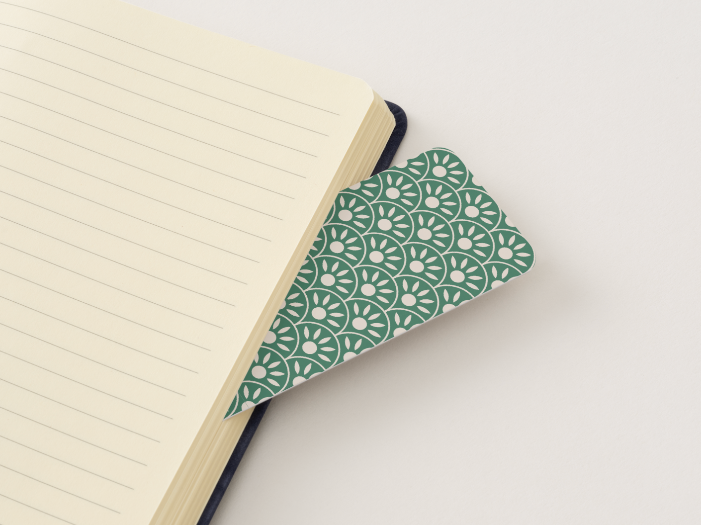 Bookmark Green Floral